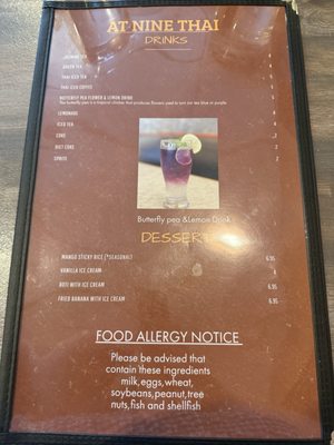 Menu photo 2 At Nine Thai Centennial, CO