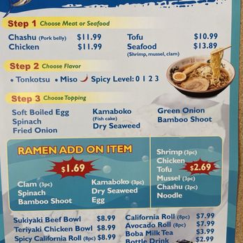 Pokeology - Ramen menu - Poke Near Me - Yorba Linda, California Pokeology - Ramen menu - Poke Near Me - Yorba Linda, California
