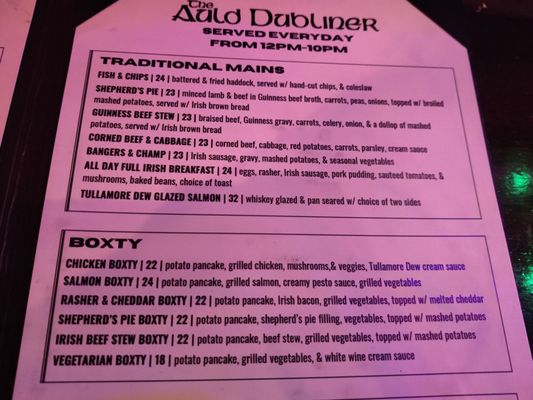Menu photo 1 The Auld Dubliner Long Beach, CA