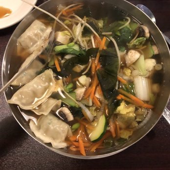 Amitabul - Another view of dumpling noodle soup - Vegan Near Me - Chicago, Illinois