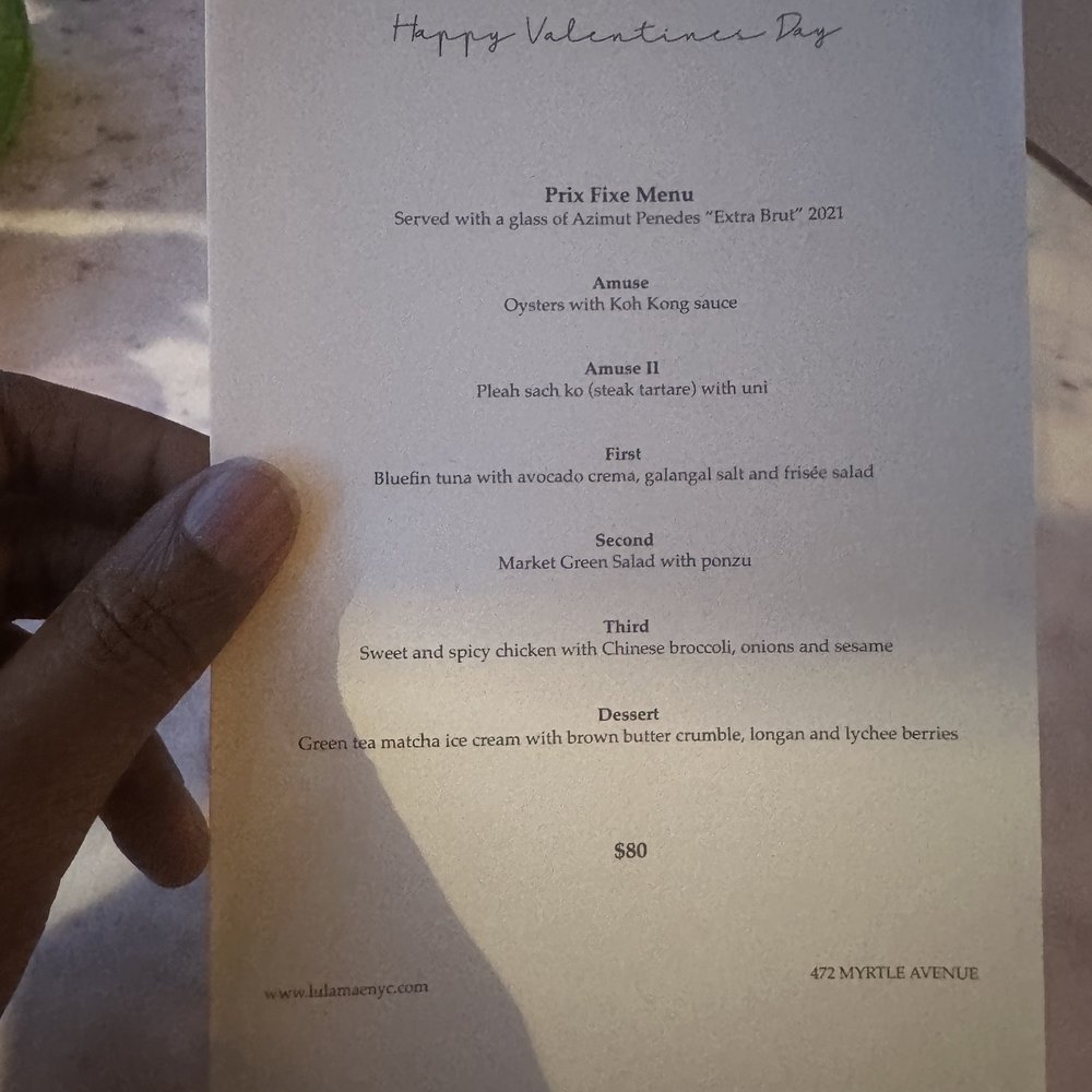 Lula Mae - Valentines pre-fix menu - Cambodian Near Me - Brooklyn, New York Lula Mae - Valentines pre-fix menu - Cambodian Near Me - Brooklyn, New York