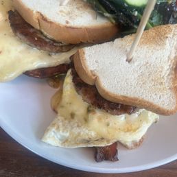 Breakfast Sandwich on gluten free bread Breakfast Sandwich on gluten free bread