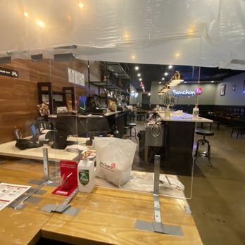 Bonchon Schaumburg - Plexiglass installed, dine-in closed - Korean Near Me - Schaumburg, Illinois