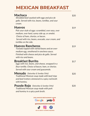 Menu photo 8 Dos Amigos Restaurant and Bar Stanton, CA Menu photo 8 Dos Amigos Restaurant and Bar Stanton, CA