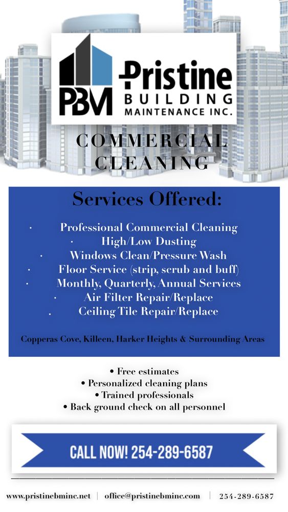 PRISTINE BUILDING MAINTENANCE Updated October 2024 13 Photos 400