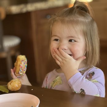 The Doughnut Social - Boo LOVES her cake donut with sprinkles and her glazed donut hole! - Donuts Near Me - Brighton, Colorado The Doughnut Social - Boo LOVES her cake donut with sprinkles and her glazed donut hole! - Donuts Near Me - Brighton, Colorado