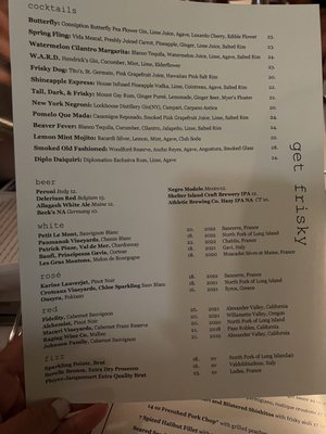 Menu photo 5 The Frisky Oyster Greenport, NY