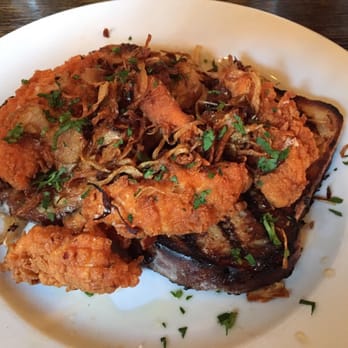 The Church Inn - Fried chicken on toast with rosemary-maple syrup. Breakfast??? - Pubs Near Me - Birmingham, XWM The Church Inn - Fried chicken on toast with rosemary-maple syrup. Breakfast??? - Pubs Near Me - Birmingham, XWM