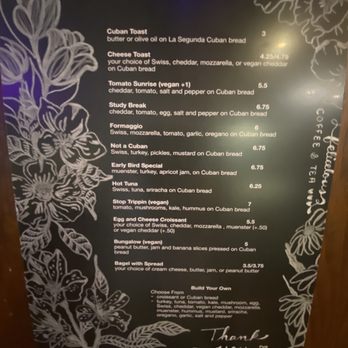 Felicitous - Food menu - Coffee & Tea Near Me - Tampa, Florida Felicitous - Food menu - Coffee & Tea Near Me - Tampa, Florida