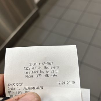 Five Guys - Burgers Near Me - Fayetteville, Arkansas