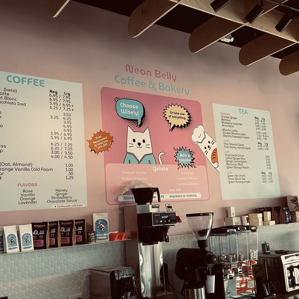 Neon Belly Coffee & Bakery - Menu - Coffee & Tea Near Me - Austin, Texas Neon Belly Coffee & Bakery - Menu - Coffee & Tea Near Me - Austin, Texas