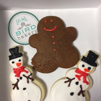 Bird Bakery - Gingerbread Man & Snowman Sugar Cookies ! - Bakeries Near Me - Dallas, Texas