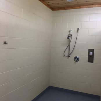 Summit Lake Game Farm - Main showers in shower house - Wildlife Hunting Ranges Near Me - Stone Lake, Wisconsin Summit Lake Game Farm - Main showers in shower house - Wildlife Hunting Ranges Near Me - Stone Lake, Wisconsin