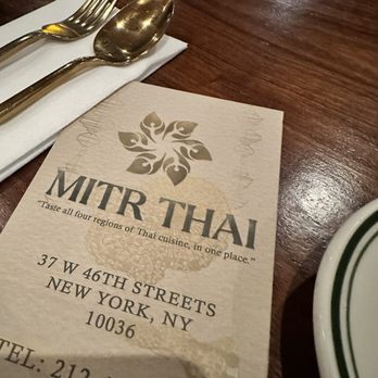 Mitr Thai - Take Out menu - Thai Near Me - New York, New York