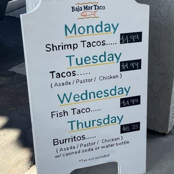 Baja Mar Taco - Daily Specials - Mexican Near Me - Alhambra, California Baja Mar Taco - Daily Specials - Mexican Near Me - Alhambra, California