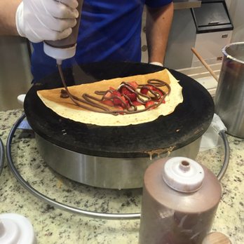 Crepe King - $7.99 crepe with Nutella, banana, and strawberries - Creperies Near Me - Miami, Florida Crepe King - $7.99 crepe with Nutella, banana, and strawberries - Creperies Near Me - Miami, Florida
