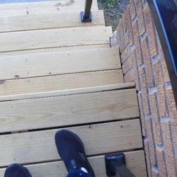 Barnes Handyman & More - WARPED AND GAPS YET THEY WERE "TREATED WOOD"