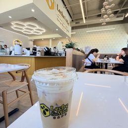 Banana bread latte and the coffee bar Banana bread latte and the coffee bar