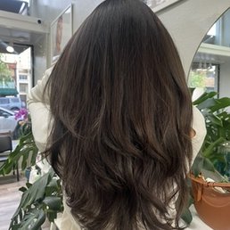 round layered haircut