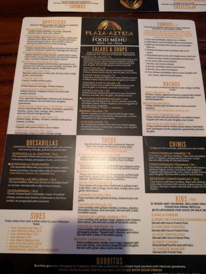 Menu photo 2 Plaza Azteca Methuen, MA