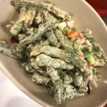 Flame Bistro And Bar - Green beans lightly fried and delicious - Asian Fusion Near Me - Pineville, North Carolina