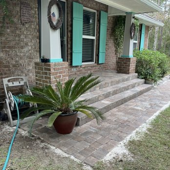 Brick For You - Front steps , walkway and patio. Nice! - Masonry/Concrete Near Me