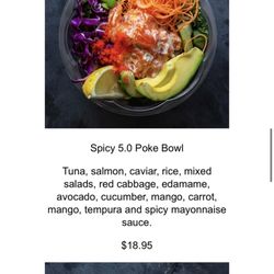 Poke Bolbar - Menu on website