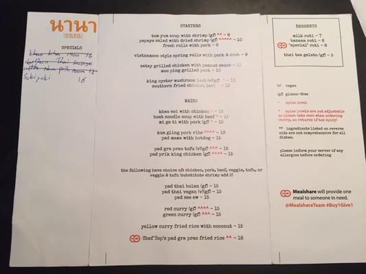 Menu photo 7 Nana Toronto, ON Menu photo 7 Nana Toronto, ON