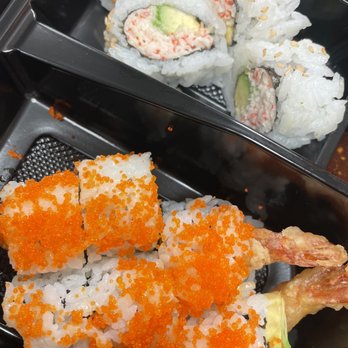 Haru Ichiban - Lunch Shrimp tempura roll and California roll. - Japanese Near Me - Duluth, Georgia