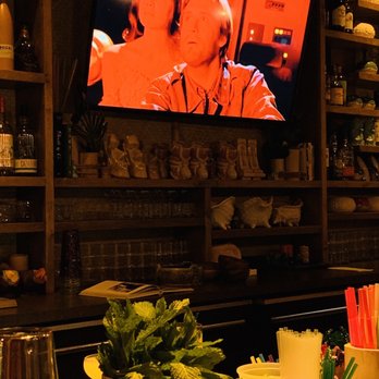 Water Witch - TV at the bar. - Tiki Bars Near Me - Savannah, Georgia Water Witch - TV at the bar. - Tiki Bars Near Me - Savannah, Georgia