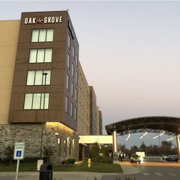 Exterior outside entrance of Garrison Oak Steakhouse - Entrance is at the far right end of the casino - Oak Grove, Kentucky Exterior outside entrance of Garrison Oak Steakhouse - Entrance is at the far right end of the casino - Oak Grove, Kentucky