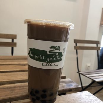 Au Petit Gouthé - Large black sugar bubble tea - Bubble Tea Near Me - Paris, 75