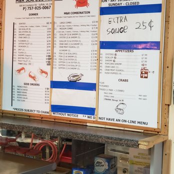 M&R Seafood - Menu - Seafood Near Me - Suffolk, Virginia M&R Seafood - Menu - Seafood Near Me - Suffolk, Virginia