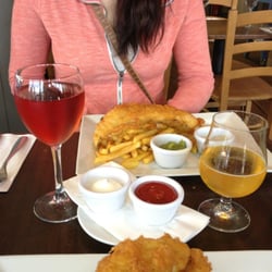 Gabriel's Wharf - Came here twice during our trip to London for these fish and chips! Awesome