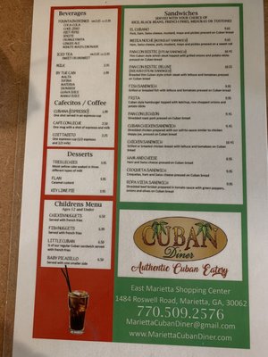 Menu photo 7 Cuban Diner Marietta, GA Menu photo 7 Cuban Diner Marietta, GA