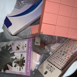 today's pick up: buffers, sanitation, nail art, powder, cutters +