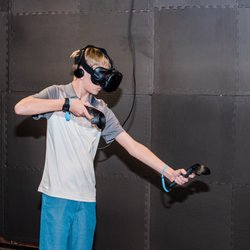 Codecraft Works - Playing in the virtual reality vault.