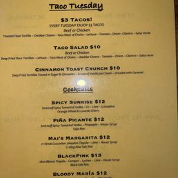 Tuesdays specials Tuesdays specials