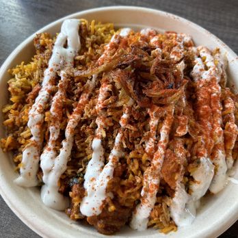 Chaat Spot - Chicken biryani bowl was HUGE and very spicy. Oversauced as well. - Indian Near Me - Stoney Creek, Ontario Chaat Spot - Chicken biryani bowl was HUGE and very spicy. Oversauced as well. - Indian Near Me - Stoney Creek, Ontario
