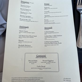 Campana - Dinner menu - Italian Near Me - Portland, Oregon