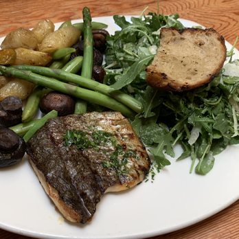 Tender Greens - Grilled trout with seasonal veggies and arugula salad $16 - Salad Near Me - Irvine, California Tender Greens - Grilled trout with seasonal veggies and arugula salad $16 - Salad Near Me - Irvine, California