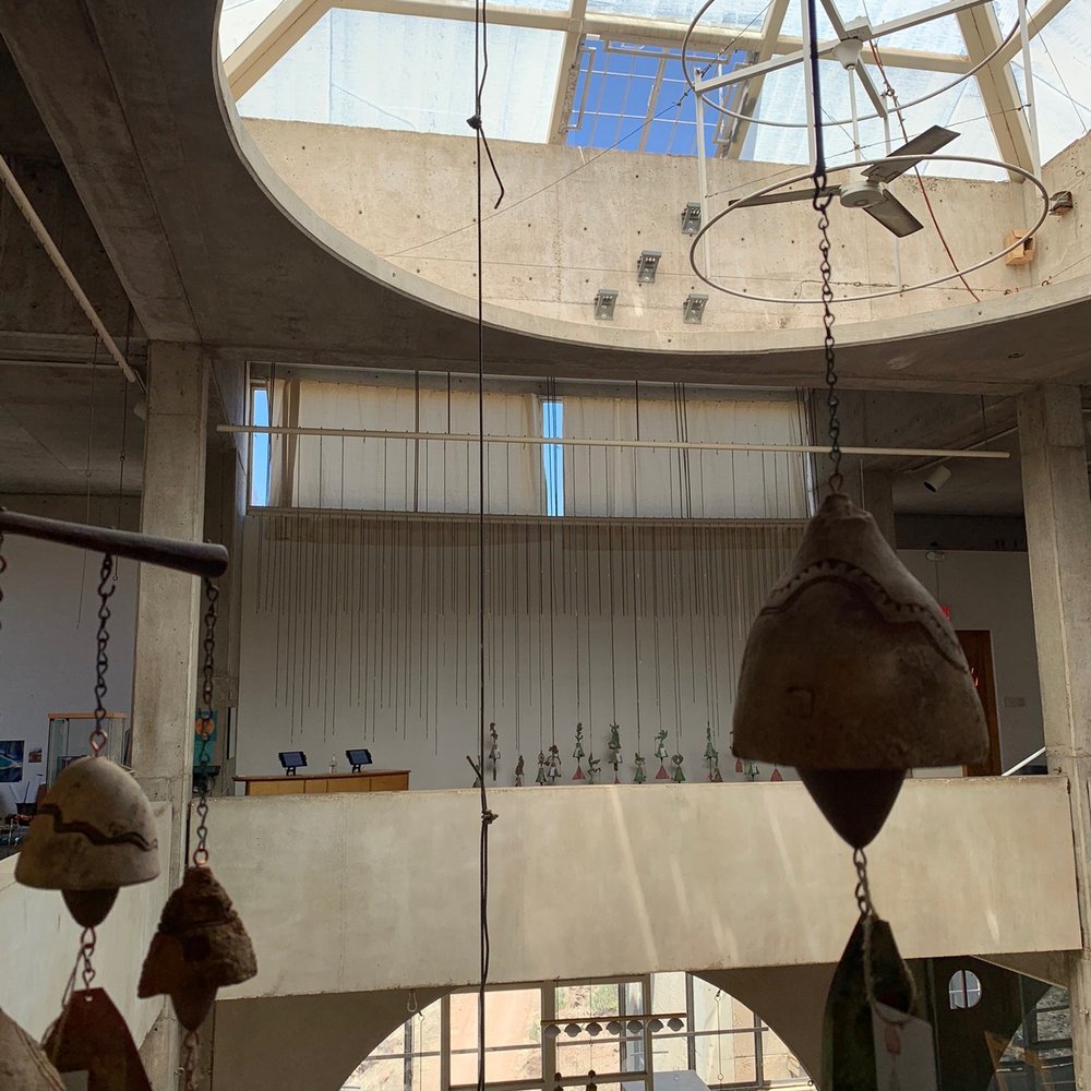 Arcosanti - Inside, top level where the gift shop area is - Tours Near Me - Mayer, Arizona