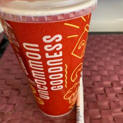 Noodles and Company - Regular SPRITE Soft Drink with straw.