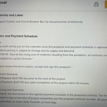 ALUZ - They require you to pay 1/2 the cost upfront without them stepping foot in your house. - Electricians Near Me