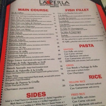 La Perla - Seafood Near Me - Weston, Florida