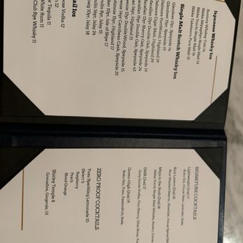 Fallen Feather - Menu August 2026 - Cocktail Bars Near Me - Toronto, Ontario