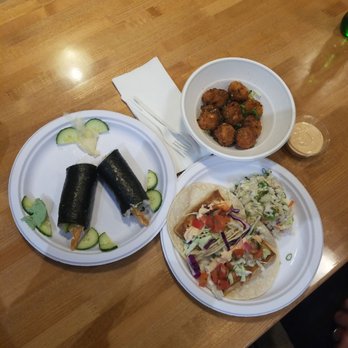 NDMK Fish House - Farnsworth Bank, Shrimp Balls, Yellow tail tacos - Sushi Bars Near Me - Avalon, California