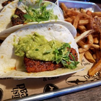 Dogfish Head Brewings & Eats - Salmon tacos - American Near Me - Rehoboth Beach, Delaware Dogfish Head Brewings & Eats - Salmon tacos - American Near Me - Rehoboth Beach, Delaware