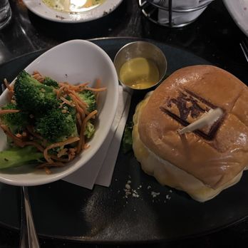 Second Street American Bistro - Veggie burger with side of broccoli. Yum - American Near Me - Williamsburg, Virginia Second Street American Bistro - Veggie burger with side of broccoli. Yum - American Near Me - Williamsburg, Virginia
