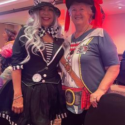 Ann with Mad Hatter. Ann with Mad Hatter.